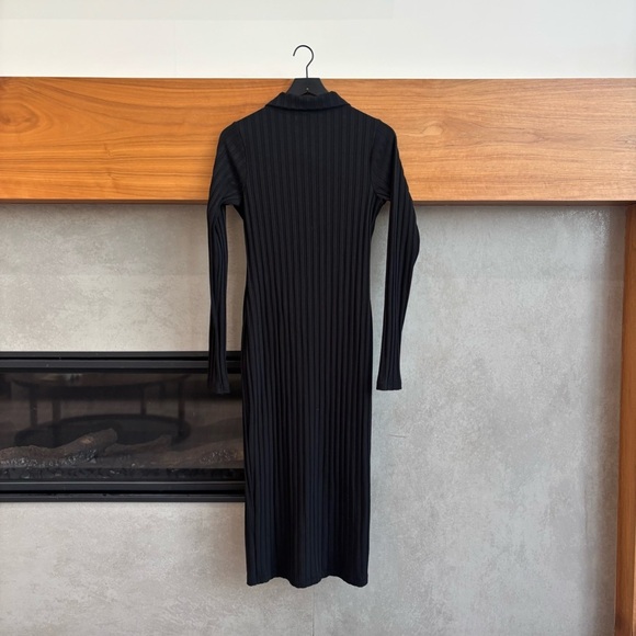 GOOD AMERICAN Wide Rib Button Down Midi Dress, Size 3 (L) - Picture 9 of 12